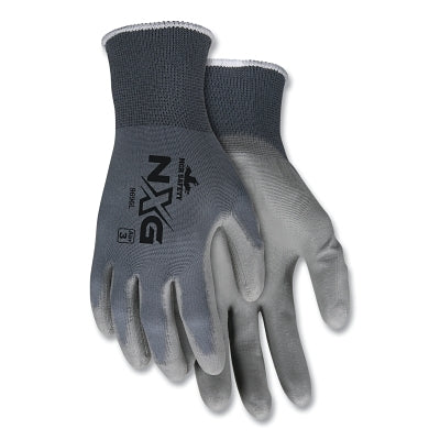 NXG PU Coated Work Gloves, 9696, Medium, Gray, Touchscreen