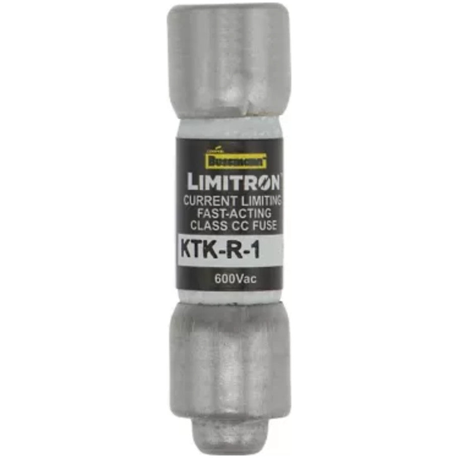 Limitron KTK-R Series Class CC Fast Acting Fuse, Rejection Type, Current-Limiting, 1A, 600V