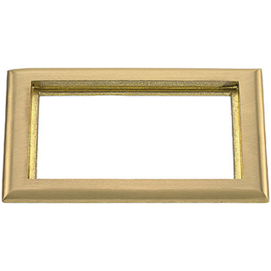 Brass Rectangular Floor Box Carpet Flange