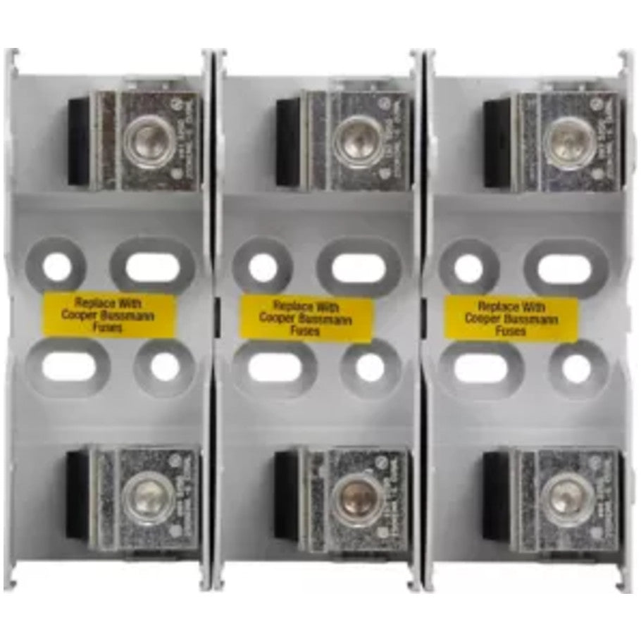 JM Series Class J Modular Knifeblade Fuse Block With Box Lug, 200A, 600V, 3-Pole
