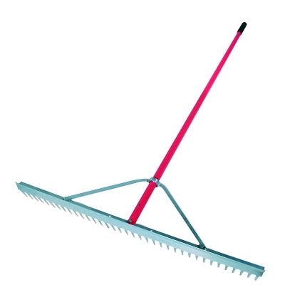 Landscape Rake, 66 in Aluminum Handle, 36 in Head