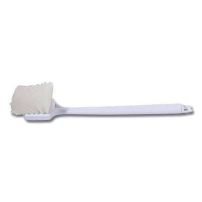 Utility Brush, 20 in Block, 2 in Trim L, White Nylon