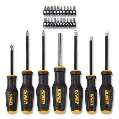 TOUGHSERIES Screwdriver Set, 27-pc, Phillips, Slotted, Torx, Hex and Square