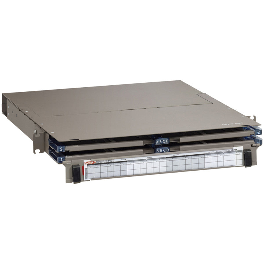OPT-X HDX 1RU Fiber Enclosure, Empty with Sliding Trays