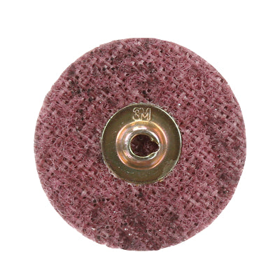 3M 048011-25764 Roloc Surface Conditioning Disc, 2 in Dia., 25,000 rpm, Aluminum Oxide, Medium, Red