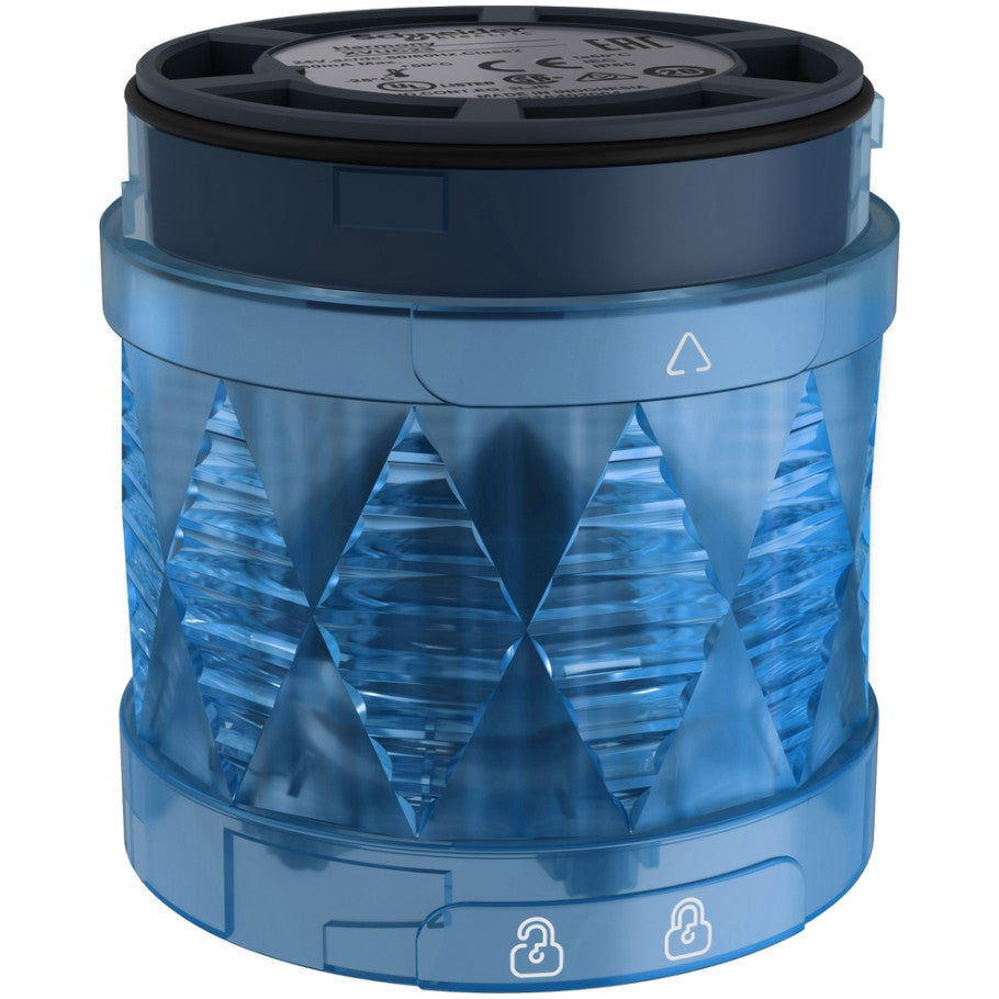 Harmony XVU Illuminated Unit, Integral LED, Steady Light, 24 Vac/dc, 60 mm Diameter, Blue