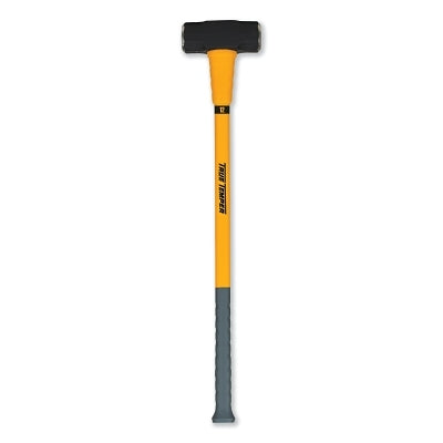 TOUGHSTRIKE Fiberglass Sledge Hammer, 12 lb, 35 in Handle