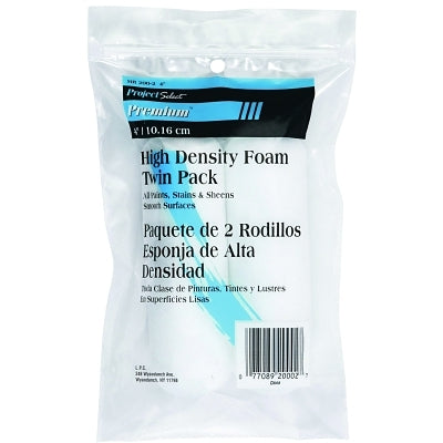 Mini Paint Roller Cover Refill, 4 in, High-Density Foam, Latex Paints