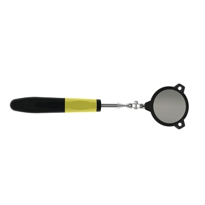 Telescoping Lighted Inspection Mirrors, 2 in Dia., 12 1/4 in-33 in L