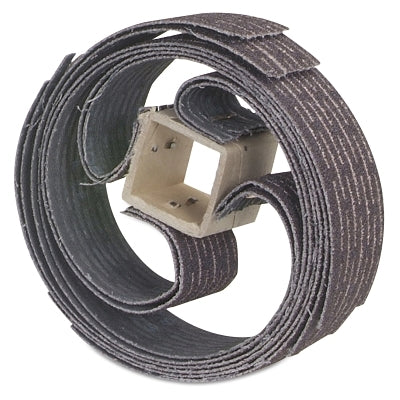 Sand-O-Flex Resin Bond Refill, Aluminum Oxide, 6-1/2 in dia, 120 Grit, 1 in W x 14 in L, Scored