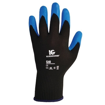 G40 Multi-Purpose Gloves, 9/Large, Black/Blue, Foam Nitrile Coated