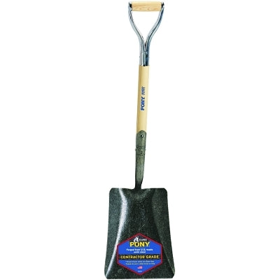 J-450 Series PONY Shovel, 9.75 in W x 12 in L Blade, 27 in L Armor D-Grip , White Ash, Transfer Shovel