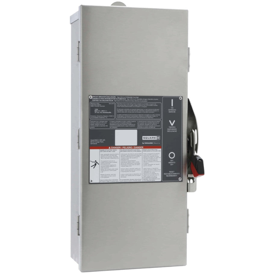 PowerPact B-Frame Circuit Breaker Enclosure, 125A, 19.49 H x 9.13 W x 4.88 D in.