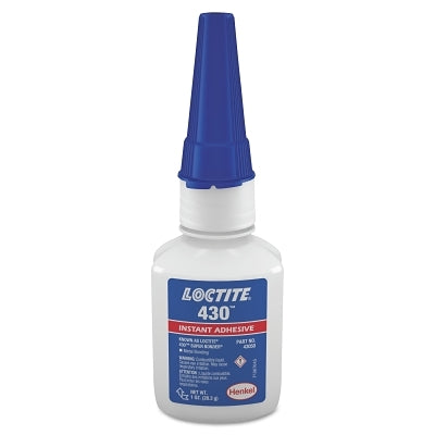 430 Super Bonder Instant Adhesive, 1 oz, Bottle, Clear