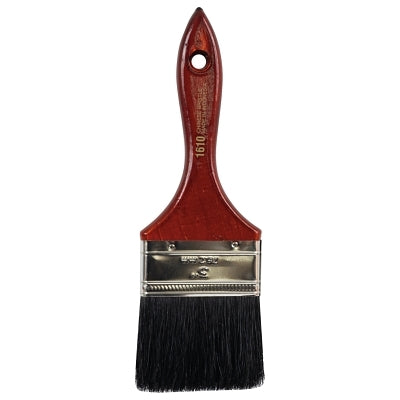 China Bristle Brush, 1/2 in Thick, 2 in Trim, Black China, Wood Handle