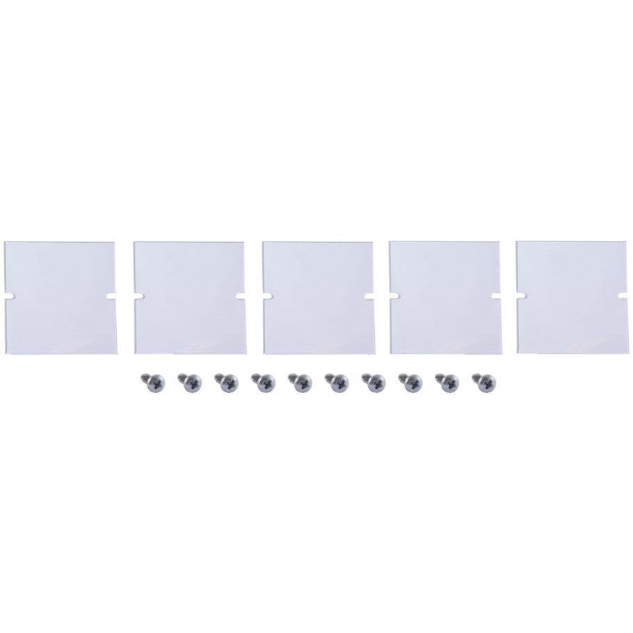 Power Distribution Block Cover, Plastic, Clear, 2.69 W x 2.75 H x 0.06 D in.