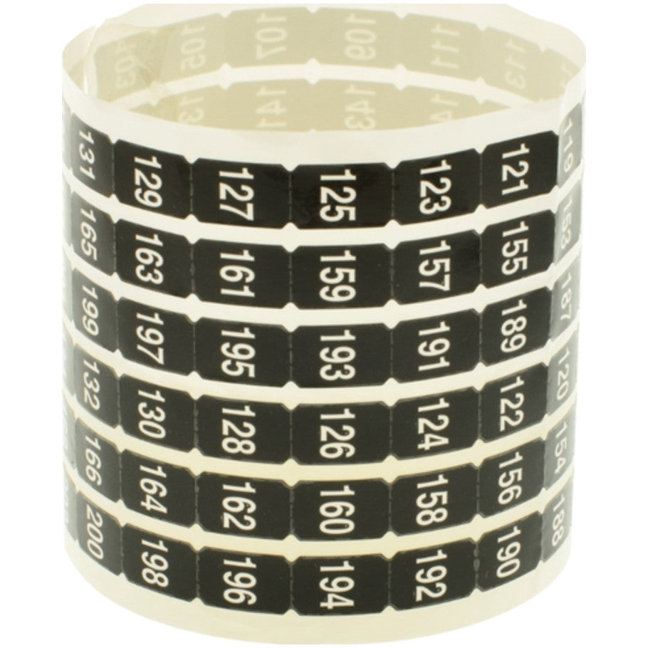 NQ Panelboard Number Strip, Legend 103 thru 204 Odd/Even