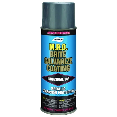 MRO Brite Galvanize, 13.6 oz, Aerosol Can, Flat White