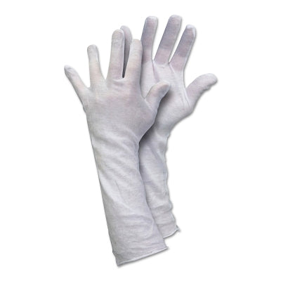 Lisle Cotton Inspector Gloves, 100% Cotton, Large