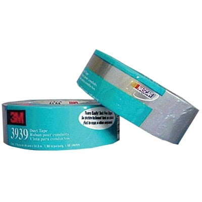 3M 021200-85562 Heavy-Duty Silver Duct Tape 3939, 72 mm x 54.8 m x 9.0 mil, Silver