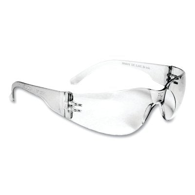 Mirage Small Safety Eyewear, Clear Lens, Polycarbonate, Uncoated, Clear Frame