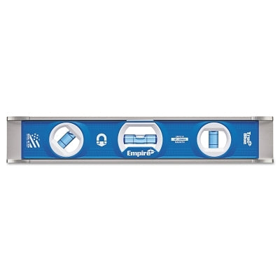 True Blue em70 Series Magnetic Torpedo Level, 10 in, 3 Vials