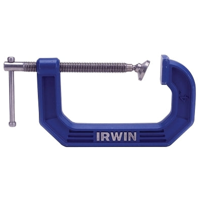 C-Clamp, 6 in Throat Depth, 4 in Opening, Blue