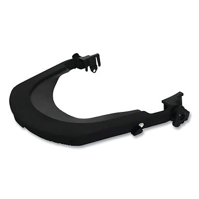 Face Shield Bracket, Slotted, Dielectric, Nylon, Used with C30/S51/S61/S62 Hard Hats, Black, with Blades and Neoprene Gasket