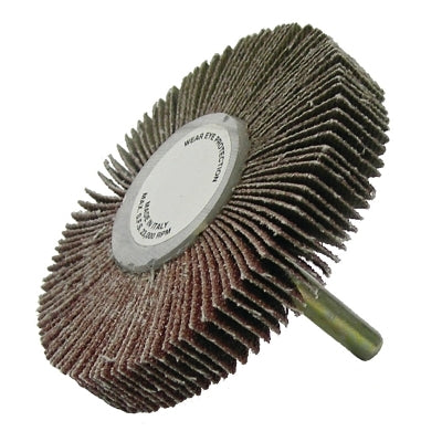 Tiger Mounted Flap Wheels, 3 in, 60 Grit, 23,000 rpm