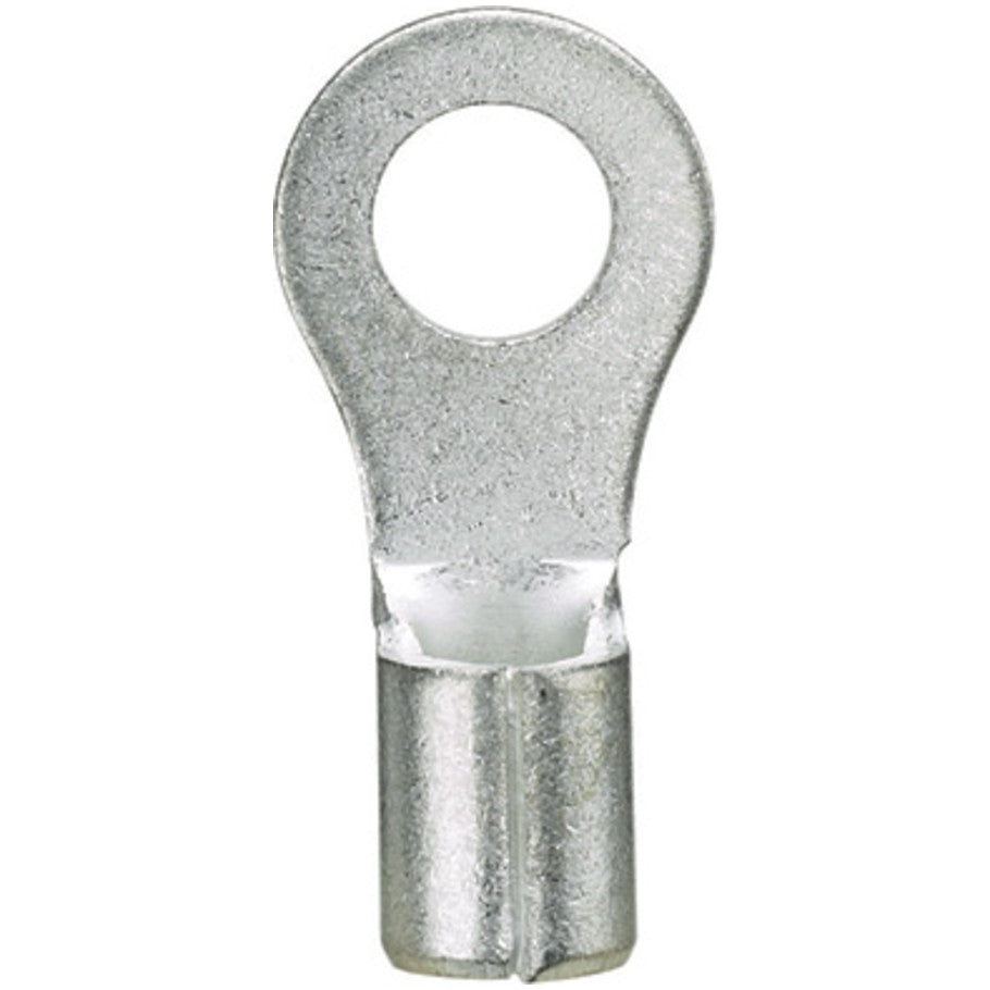 Pan-Term P10-8R-D Ring Terminal, Bare, 10-14 AWG,  8 Stud, PK500