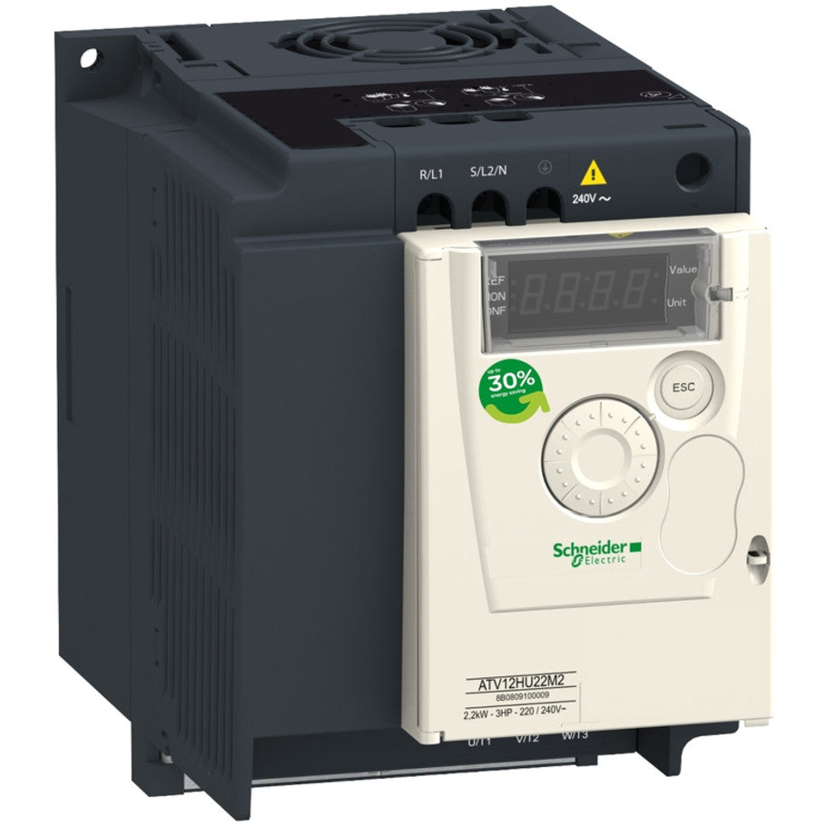 Altivar 12 Variable Speed Drive, 1-Phase, 200-240 V AC, 2.2 kW, 3 hp