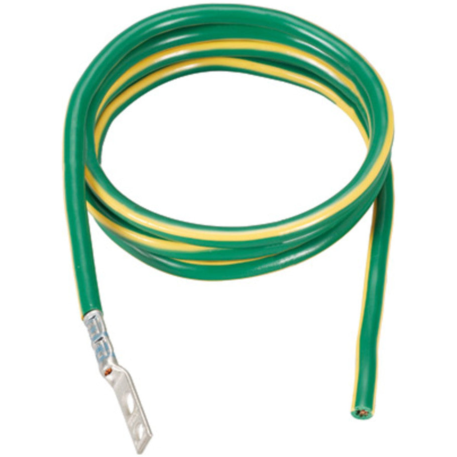 Equipment Bonding Jumper, 6 AWG Wire Size, Green/Yellow, 180 in. L