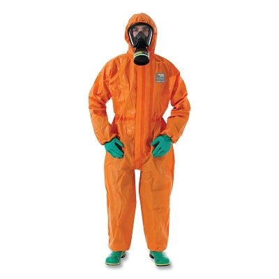 5000 Ultrasonically Welded & Taped Model 111 Coverall, Orange, Large