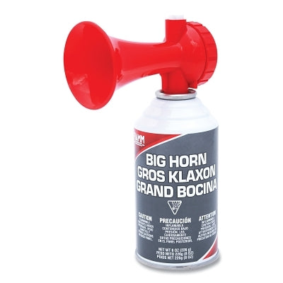 Portable Air Horn, Big Horn, Includes 8 oz Canister and Horn, 125 dB