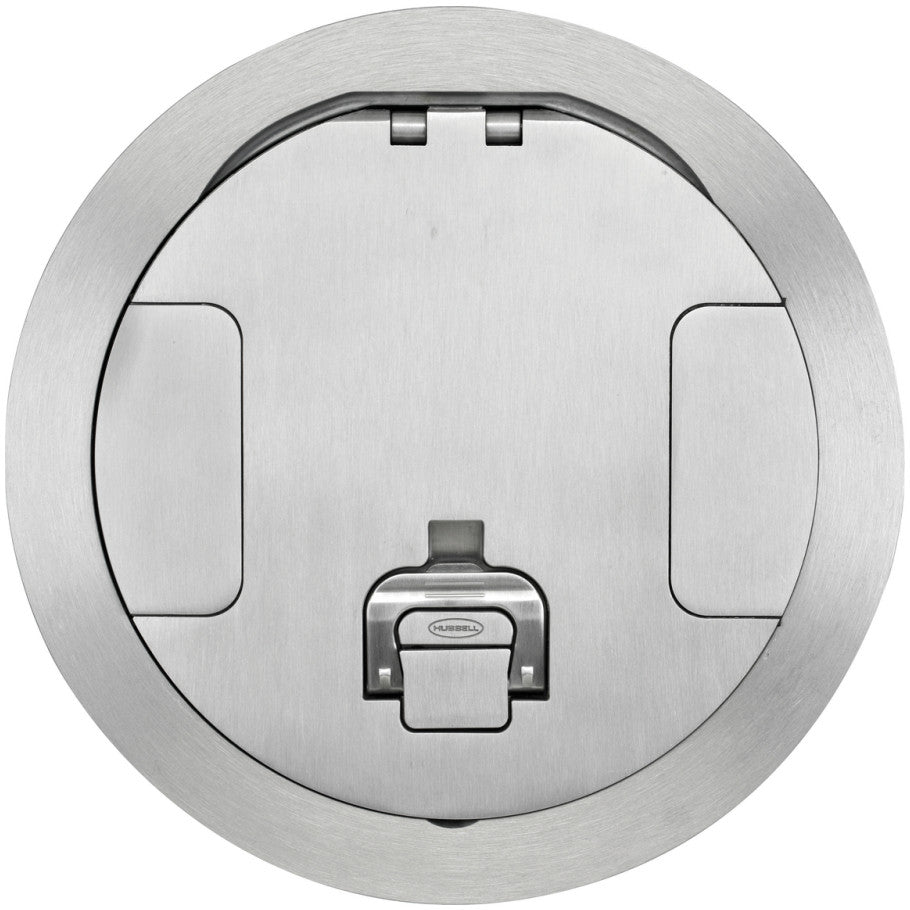 Poke-Thru Components and Accessories, Aluminum, Brushed Aluminum, 8 in.