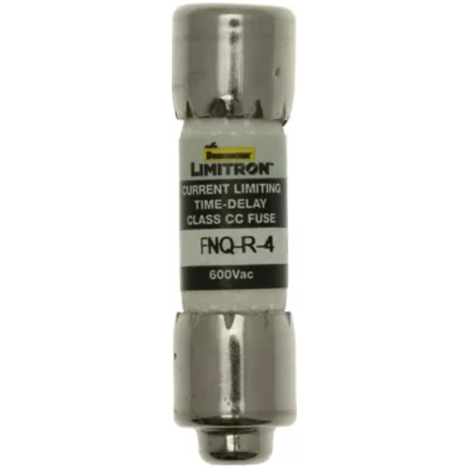 Limitron FNQ-R Series Class CC Time Delay Fuse, Rejection-Type, Current-Limiting, 4A, 600V
