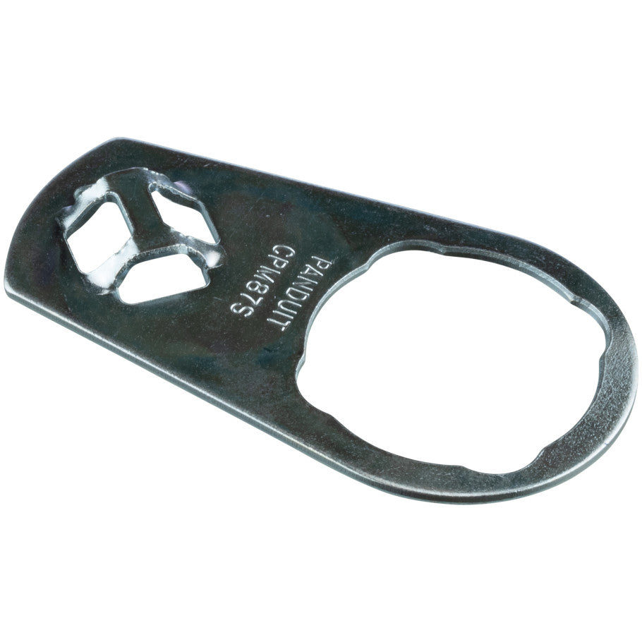 Cable Tie Mount, Control Panel Push Button Mount, Hole Size 0.89 in., Zinc Plated Steel, Use With M/I/S Cable Ties