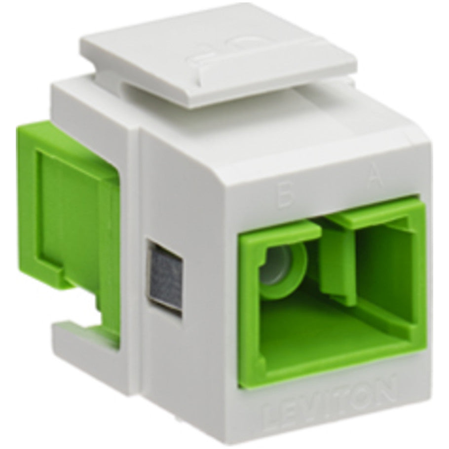 QuickPort Simplex SC Adapter, Singlemode, White
