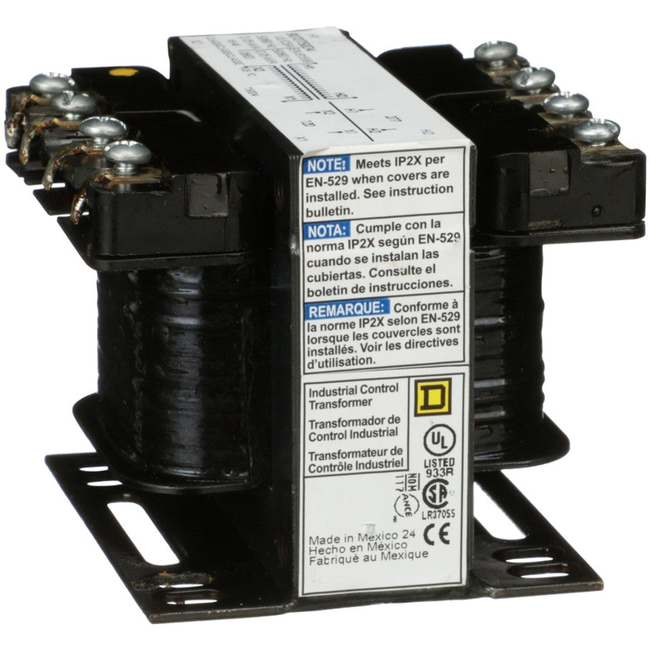 Type T Industrial Control Transformer, 1-Phase, 277V Primary, 120V Secondary, 50VA
