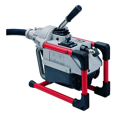 Model K-60SP Drain Cleaner, 600 RPM, 1-1/4 in to 4 in Pipe Diameter, w/(5) 7/8 x 15 ft Cable