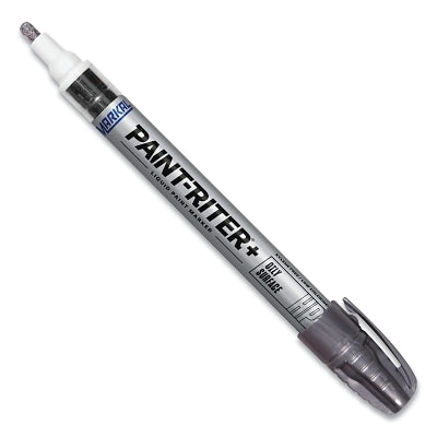 Paint-Riter+ Oily Surface Paint Marker, Silver, 1/8 in Tip, Medium
