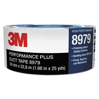 3M 048011-53918 Performance Plus Duct Tape 8979, 48 mm x 54.8 m x 12.1 mil, Black