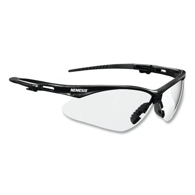 V30 Nemesis Safety Glass, Clear lens, Polycarbonate, Anti-Fog, Black