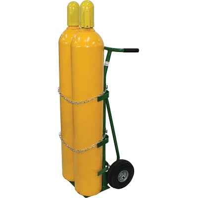 750 Series Carts, Holds 2 Cylinders, 9-1/2 dia, 10 in Semi-Pneumatic Wheels
