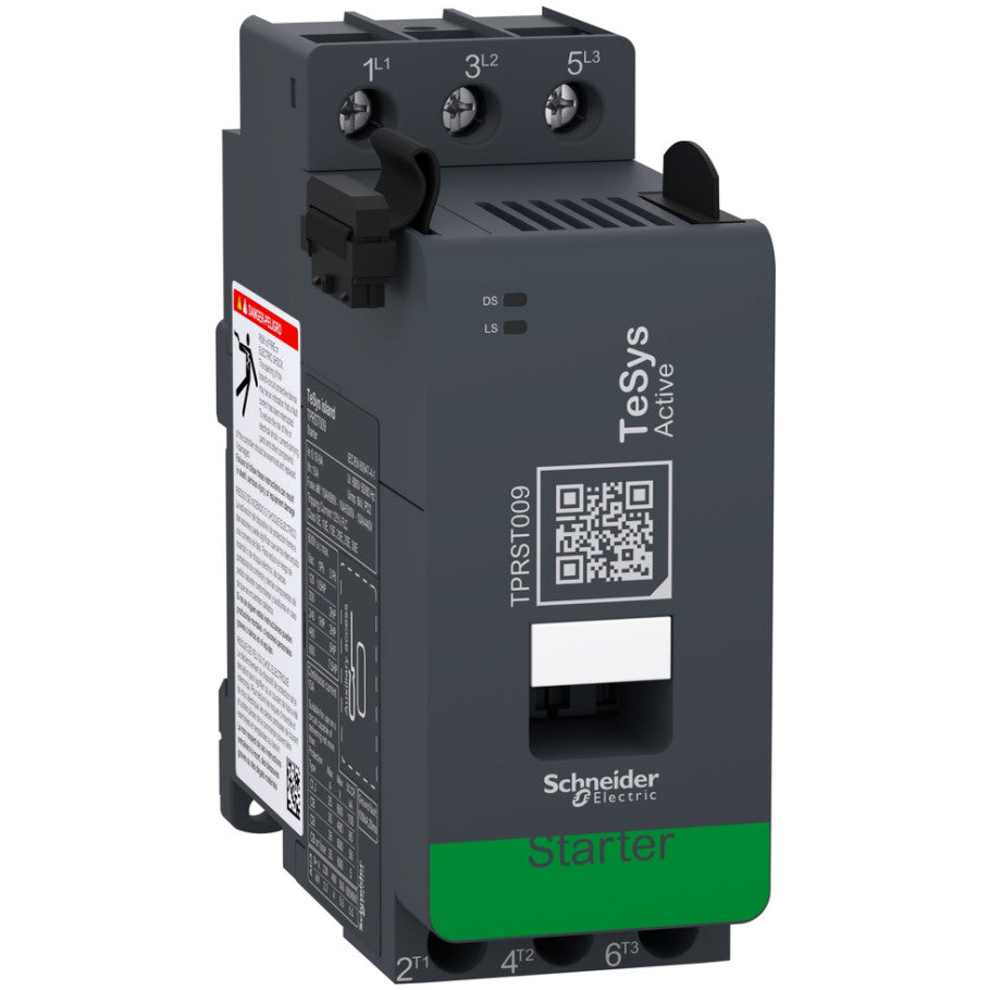 TeSys Direct Online Starter, 9/15A, 4 kW, 5 hp, 50/60 Hz, 80/500 mA, 3-Pole, 30-Mcycle, 116 H x 45 W x 115 D mm