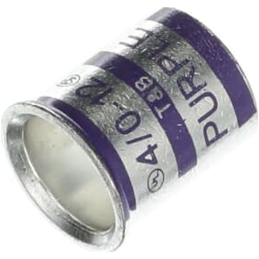 Copper Cable Joint, Wire Range Min: 4  4 Sol or Str, Max: 2  1 with 2  10 Sol or Str, Tin Plated, Purple Die