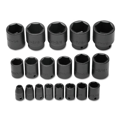 Torqueplus Impact Socket Set, 19-Pc, 1/2 in, 6-point