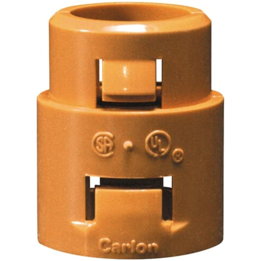 Carlon, Snap In Adapter, Conduit Coupling, Non-Metallic, 1 in.