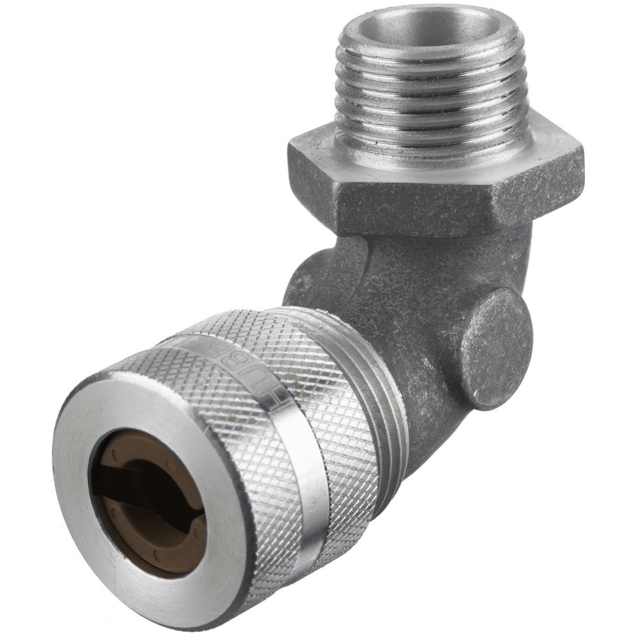 Kellems 90  176; Male Cord Connector, Machined Aluminum, 90  176;, 3/4 in., 0.500 to 0.630 in. Range