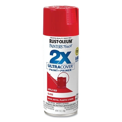 Painter's Touch Ultra Cover 2x Spray, 12 oz, Red, Gloss Finish